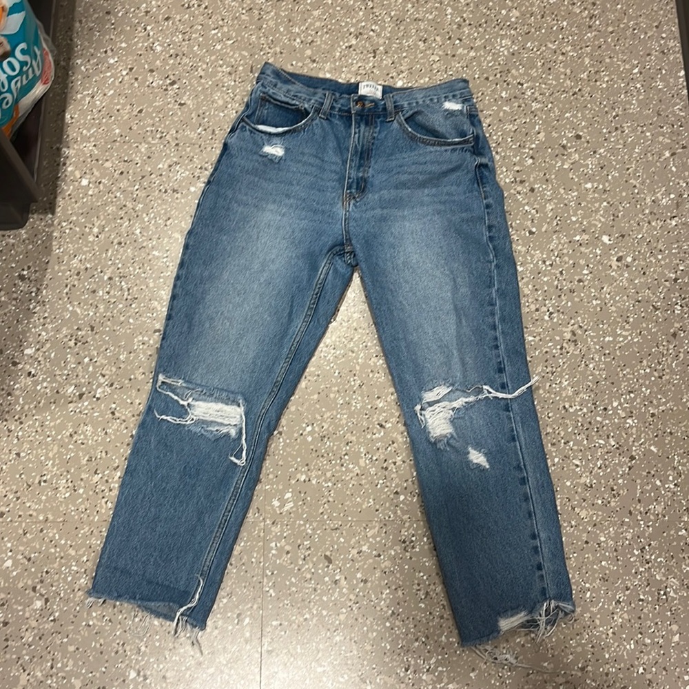 ripped mom jeans